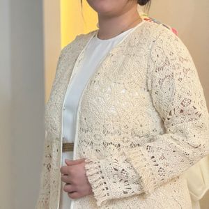 کت قلاببافی پولکدوزی