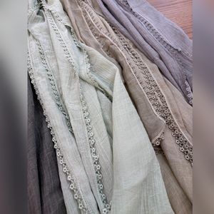 قیمت شال دوردانتل کتان سنگشور