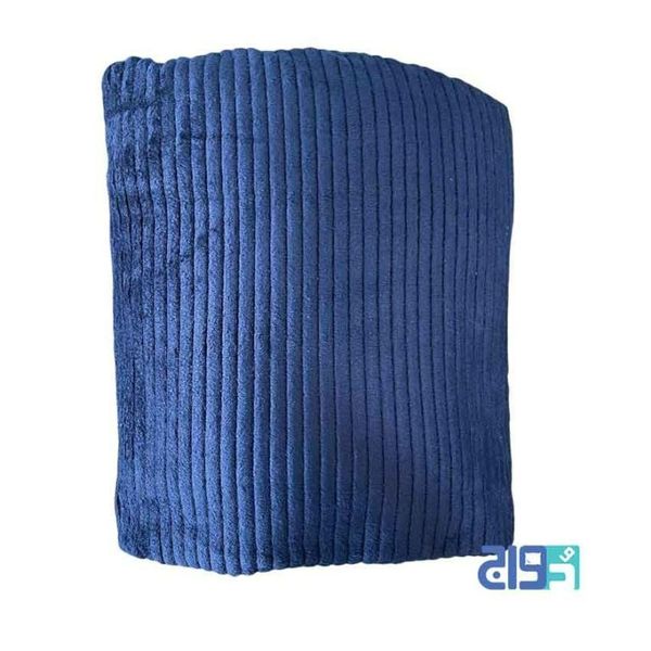 پتوی پلیسه دونفره مدل کاملیا رنگ سرمه ای