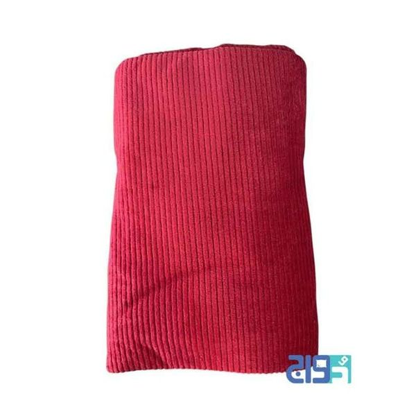 پتوی پلیسه دونفره مدل کاملیا رنگ زرشکی
