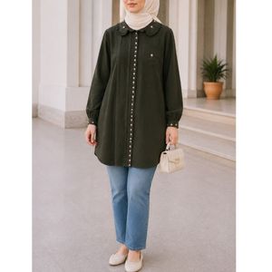 تونیک زنانه زیتونی از سایز 36تا42