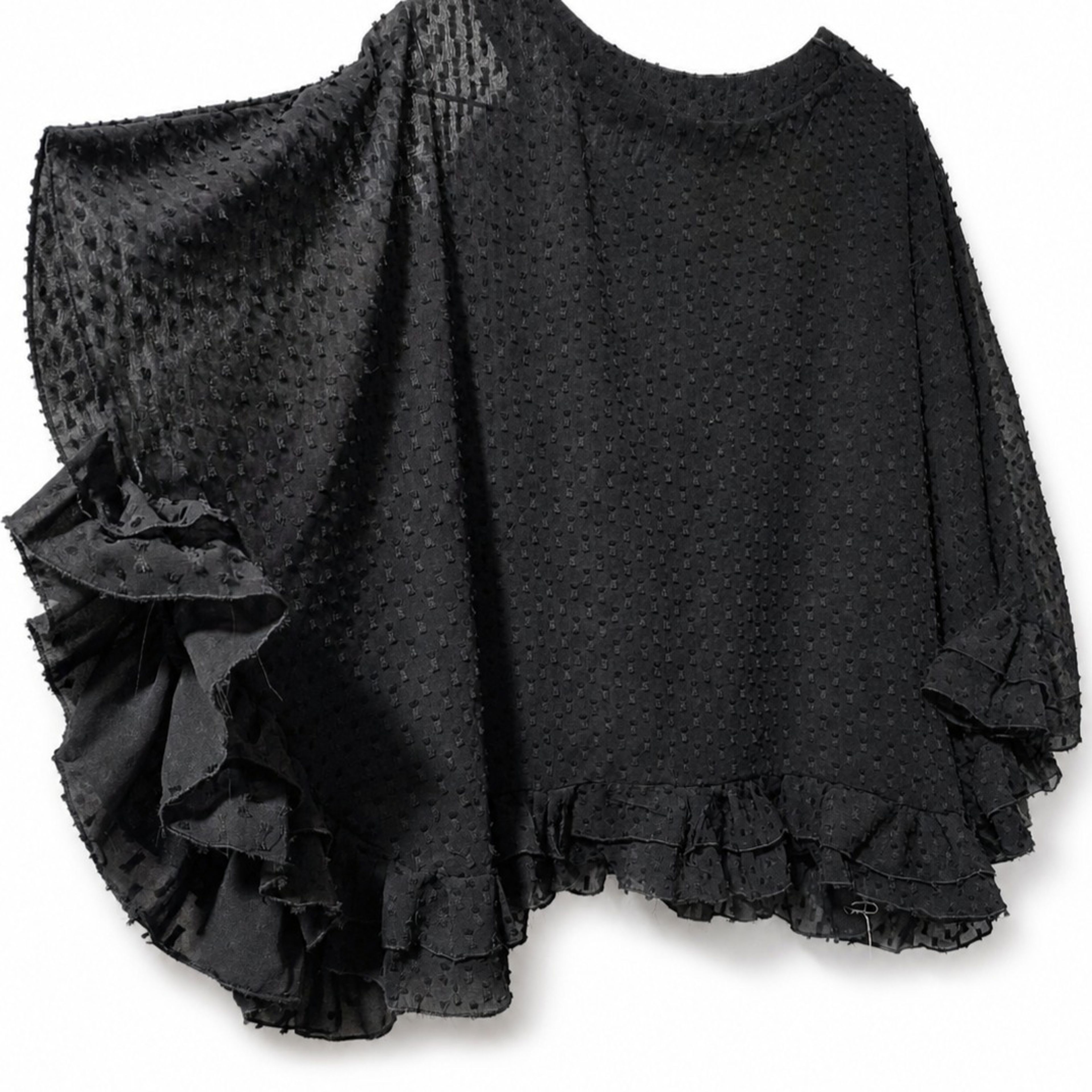 خرید اینترنتی شومیز پانچ مشکی حریر