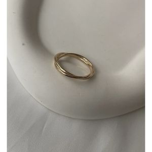 انگشتر دو حلقه پیچ سایز 8