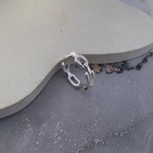 انگشتر آبکاری نقره سایز 8