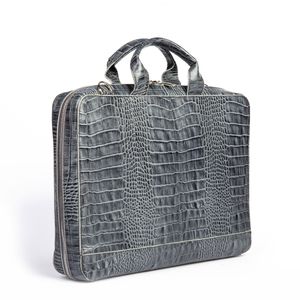 کیف اداری چرم طبیعی مدل آناویز (کروکو - طوسی)