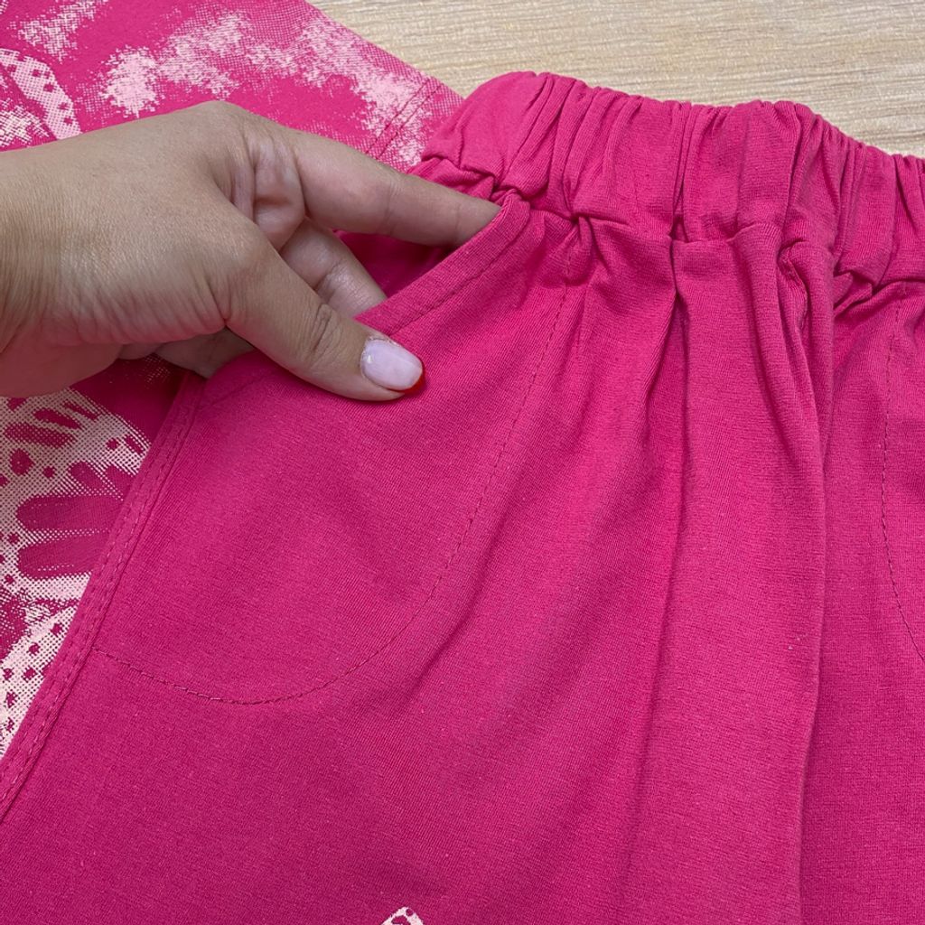 خرید اینترنتی قیمت تیشرت شلوارک دخترانه مدل پروانه