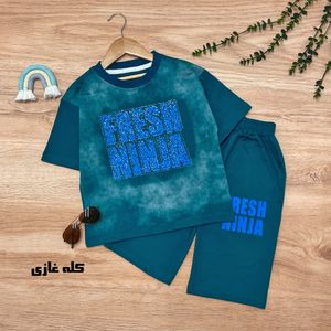 خرید اینترنتی قیمت تیشرت شلوارک پسرانه مدل نینجا
