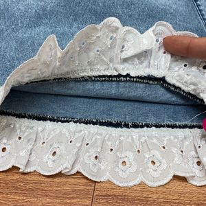 خرید اینترنتی قیمت تاپ شلوارک جین دخترانه رنج3و5سال