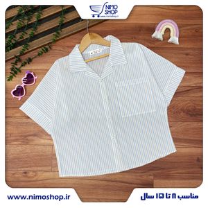 خرید اینترنتی قیمت شومیز دخترانه مدل راه راه