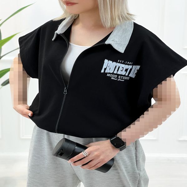 وست یقه دار جلو زیپ زنانه آتنا