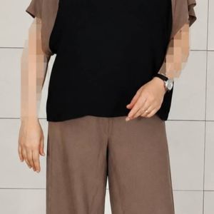 وست و شلوار نخی یقه پلوشرتی بهسا