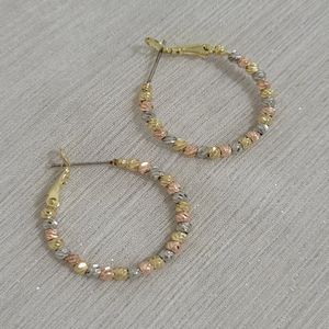 گوشواره البرنادو سه رنگ کد 15595