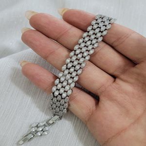 دستبند رولکس نگینی کد 15125