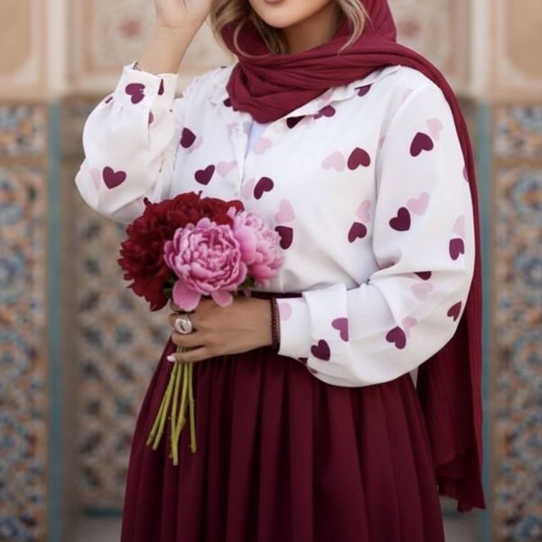 سه تیکه قلبی شومیز، دامن،کمربند