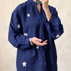 شومیز گل لینن