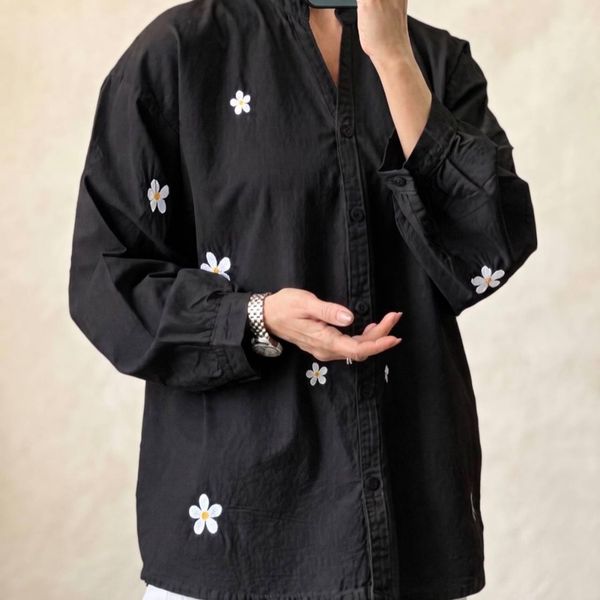 شومیز گل لینن