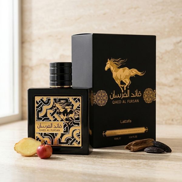 عطر ادکلن اصل امارات زنانه قاید الفرسان لطافه با هولوگرام 3 بعدی