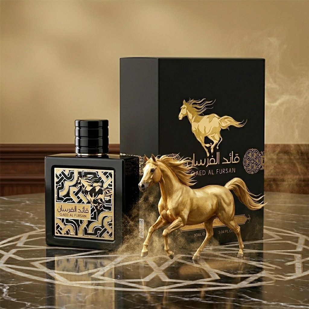 قیمت عطر ادکلن اصل امارات زنانه مردانه قاید الفرسان لطافه با هولوگرام 3 بعدی