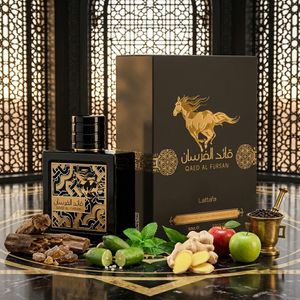 عطر ادکلن اصل امارات زنانه مردانه قاید الفرسان لطافه با هولوگرام 3 بعدی