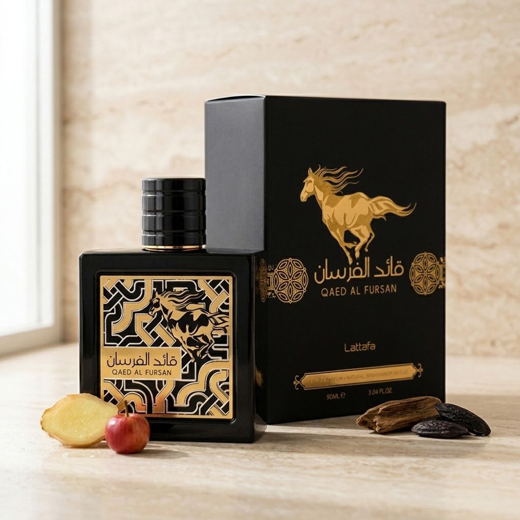 خرید انلاین عطر ادکلن اصل امارات زنانه مردانه قاید الفرسان لطافه با هولوگرام 3 بعدی