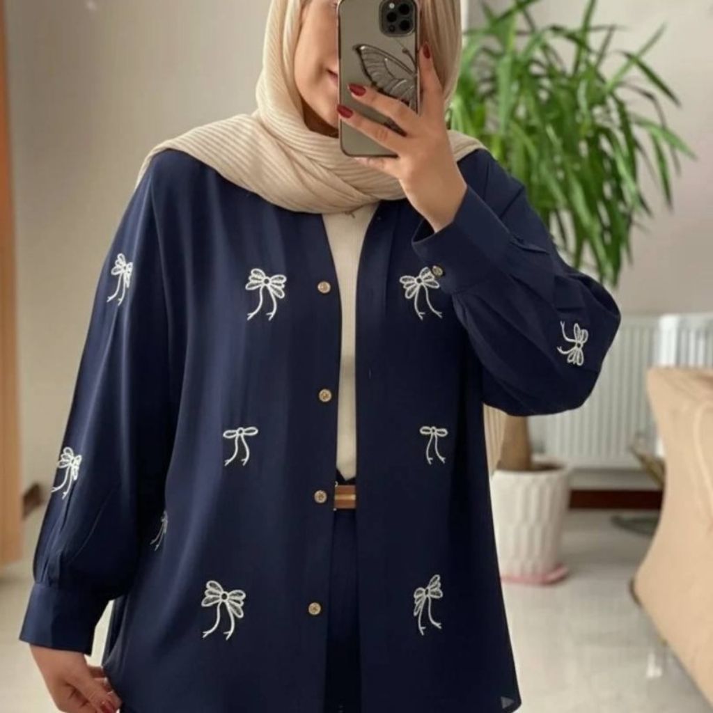خرید آنلاین مانتو گلدوزی سنجاقک