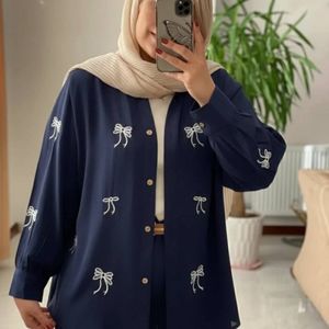 خرید آنلاین مانتو گلدوزی سنجاقک