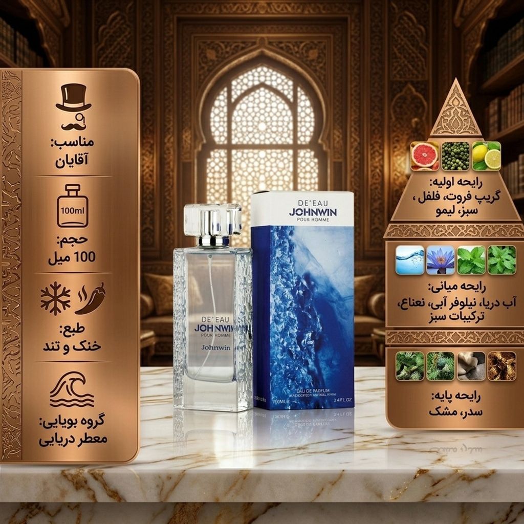 فروش اینترنتی عطر ادکلن مردانه کنزو لیو پار جانوین جکوینز رایحه خنک و تند حجم 100 میل