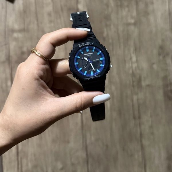 ساعت مچی مردانه و پسرانه کاسیو جی شاک بدنه سبز رنگ casio Gshock