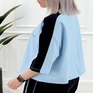 ست روزمره تیشرت شلوار زنانه ژاکلین - سرمه‌ای