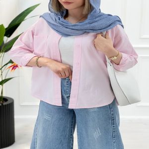 شومیز کژوال زنانه لینن پارمیس - صورتی