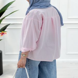خرید اینترنتی قیمت شومیز کژوال زنانه لینن پارمیس - صورتی