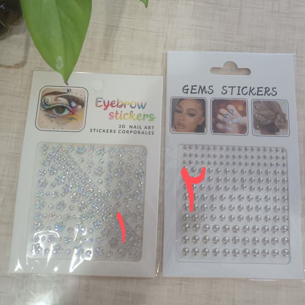 فروش اینترنتی نگین چسبی مو و صورت ng