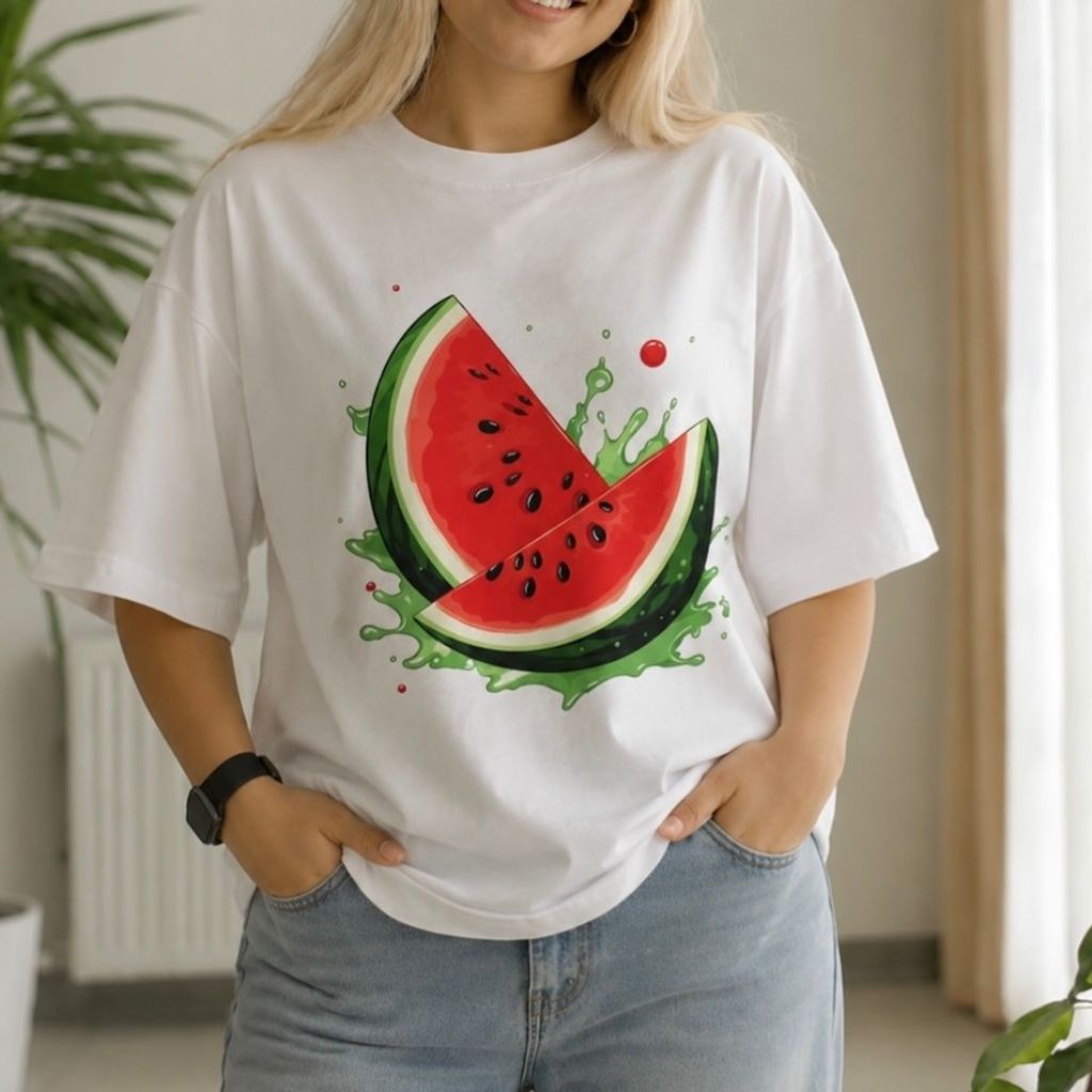 خرید اینترنتی تیشرت باکسی میوه