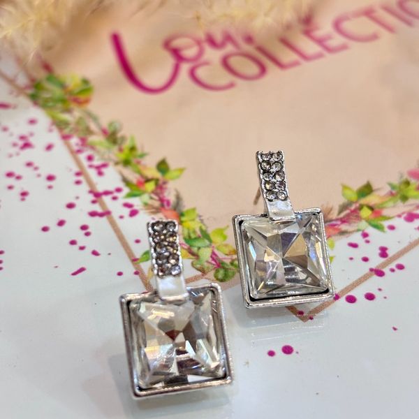 گوشواره مجلسی وارداتی نگینی