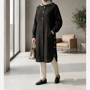 مانتو زنانه مدل میلا مشکی