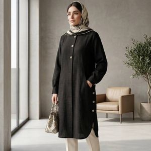 مانتو زنانه مدل میلا مشکی