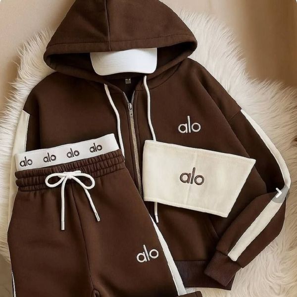 ست سه تیکه سویشرت تیم تنه و شلوار زنانهalo