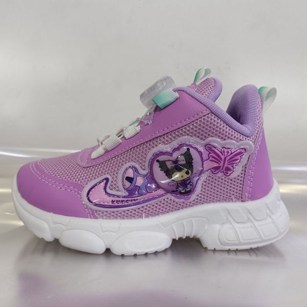 کفش اسپرت بچگانه دخترانه طرح کرومی رنگ بنفش سایز 31 تا 35
