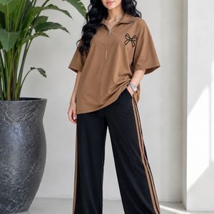 ست اسپرت زنانه دخترانه تیشرت شلوار گلکسی پنبه بسیار جنس درجه یک