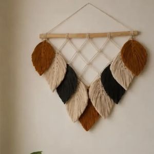 دیوارکوب برگ مکرومه طرح آلیزه