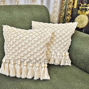 کاورکوسن دیزاین مکرومه طرح نارگل