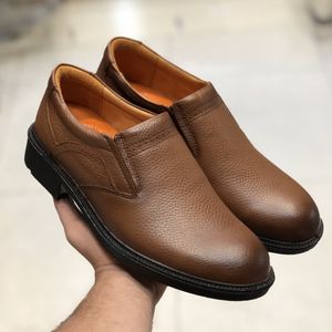 خرید اینترنتی کفش چرم مردانه مجلسی ایپک رنگ عسلی492
