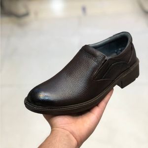 خرید انلاین کفش چرم مردانه مجلسی ایپک رنگ سوخته19