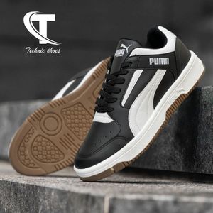 خرید اینترنتی قیمت کفش پوما چرم مردانه رنگ مشکی تا سایز 48