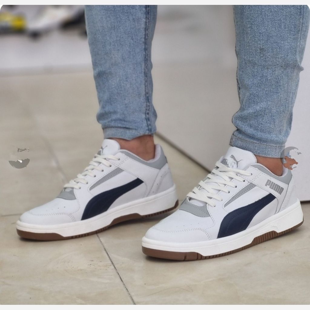 خرید اینترنتی قیمت کفش پوماچرم مردانه رنگ سفید تا سایز 48224
