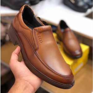 کفش چرم مردانه مجلسی صافتی عسلی92