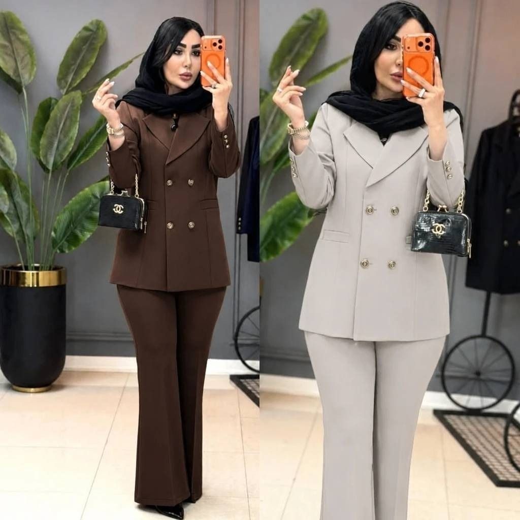 خرید انلاین کت شلوار زنانه دخترانه بزیاق جنس شیک