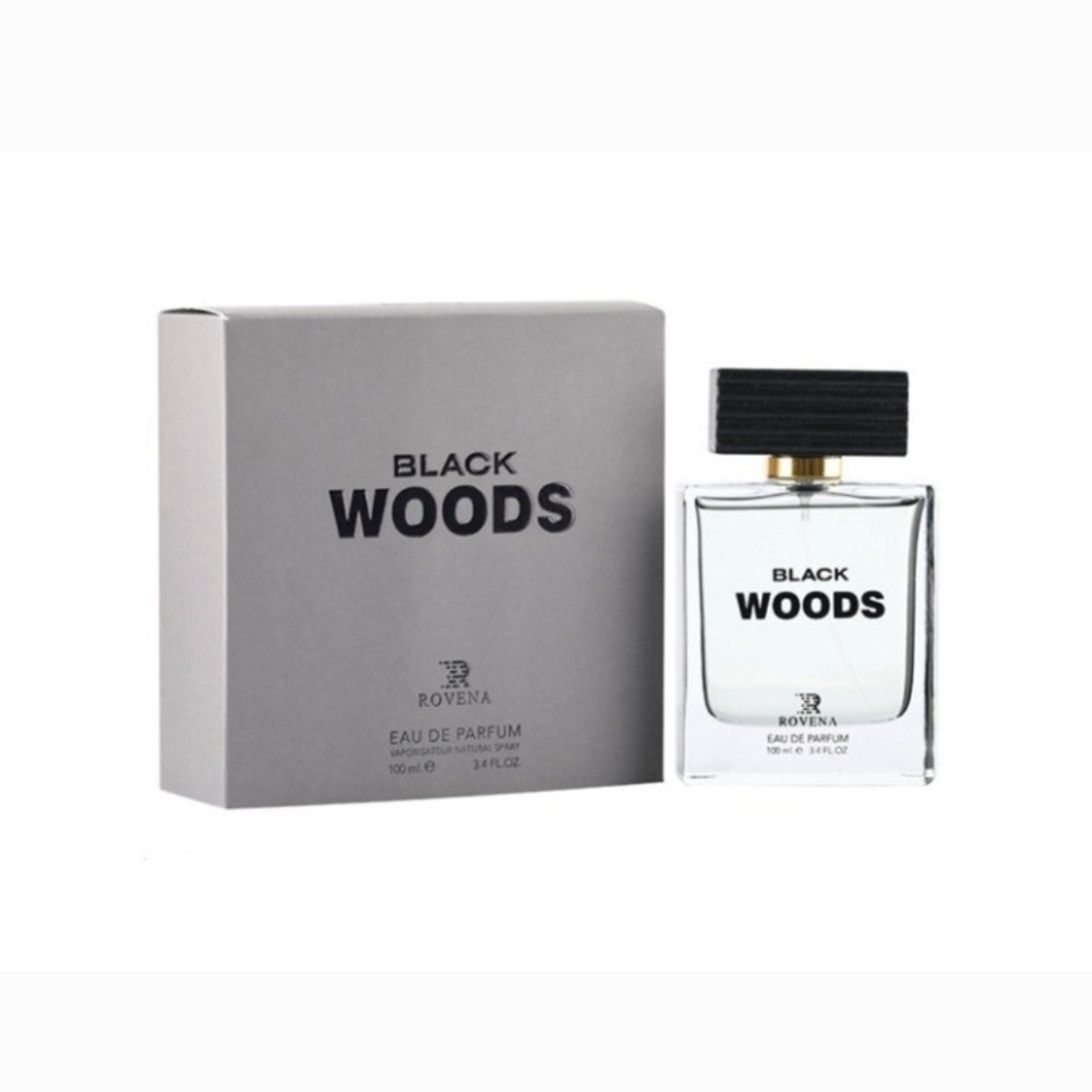 فروش اینترنتی ادکلن بلک وود روونا هی وود راکی مانتین وود مشکی Rovena Black Woods