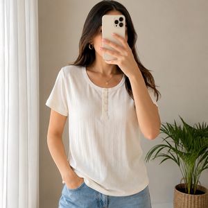 تیشرت نخ پنبه سوزنی