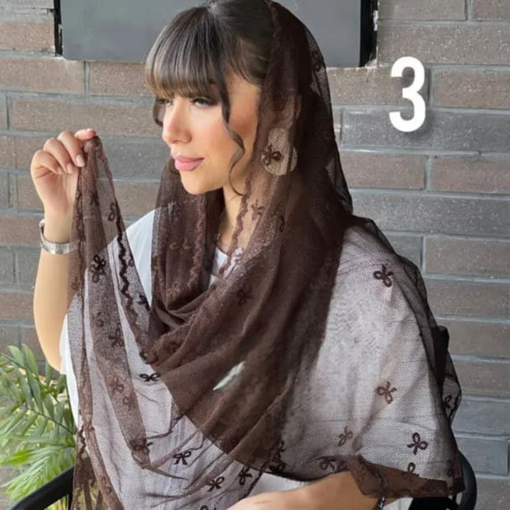 خرید آنلاین شال گیپور پاپیون حاشیه طرحدار